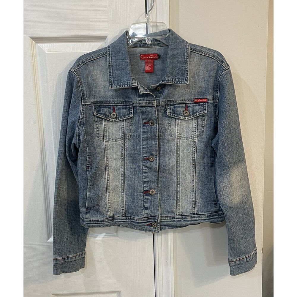 Southpole Junior Collection Jean Jacket Sz L Women's/juniors Light Wash *Read*‎